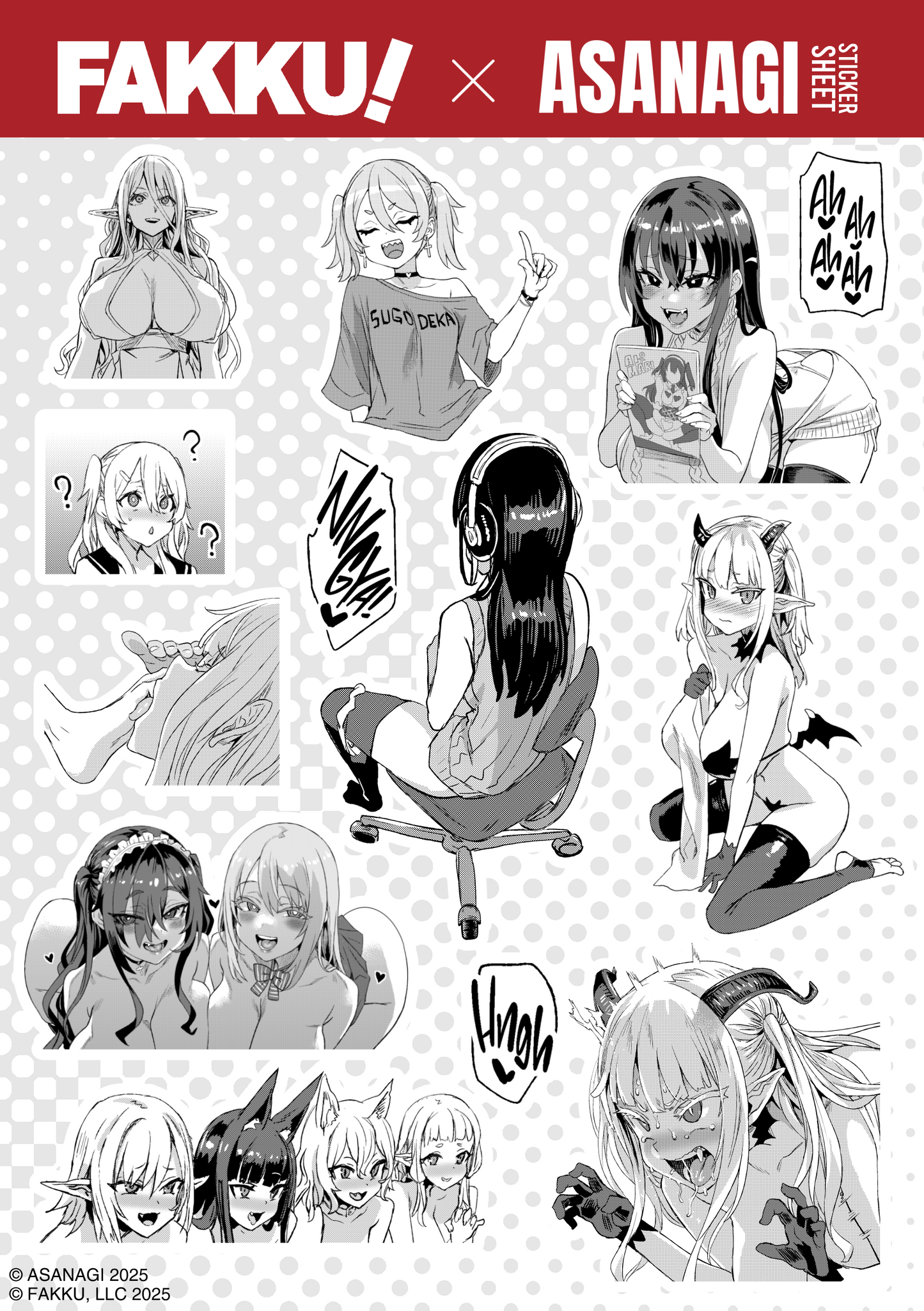 Asanagi Sticker Sheet