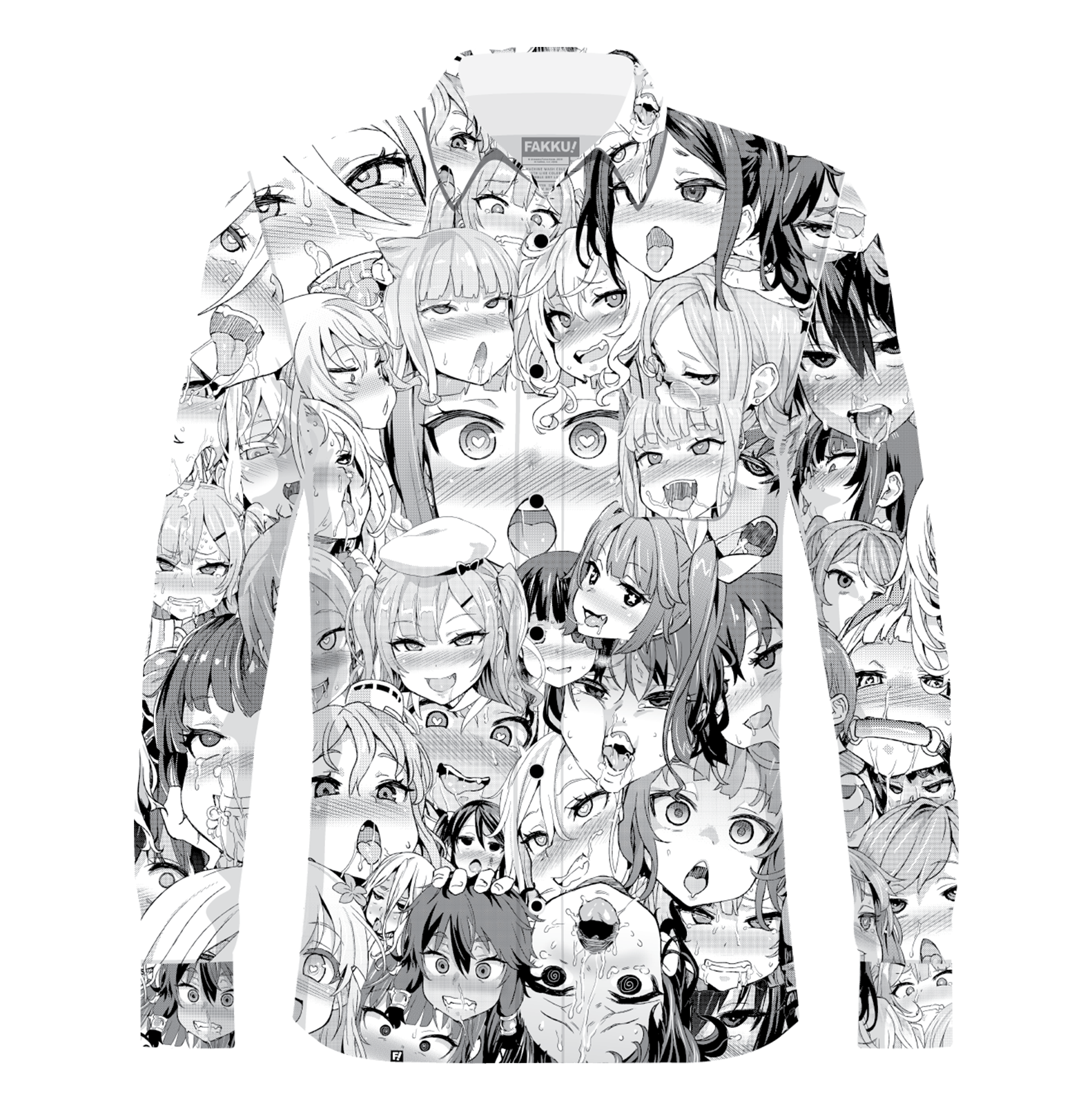 ahegao dress shirt Pink Ahegao Pastel Shirt, Lewd Anime Girl