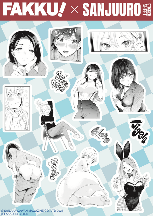 FAKKU x Sanjuuro Sticker Sheet