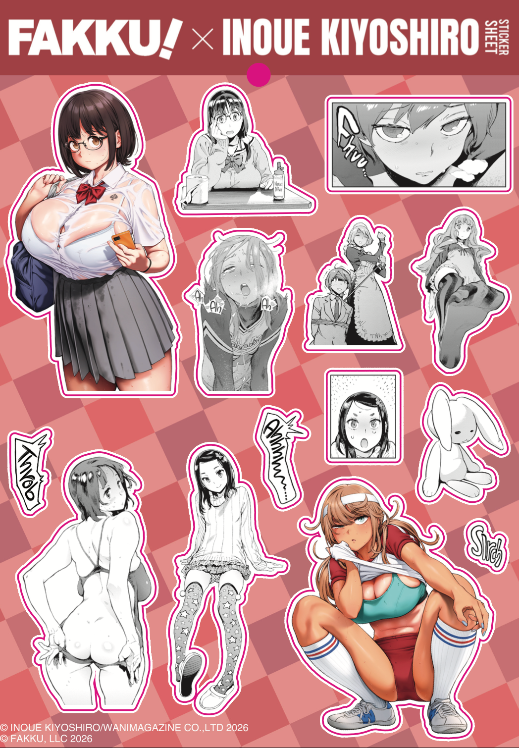 FAKKU x Kiyoshiro Inoue Sticker Sheet