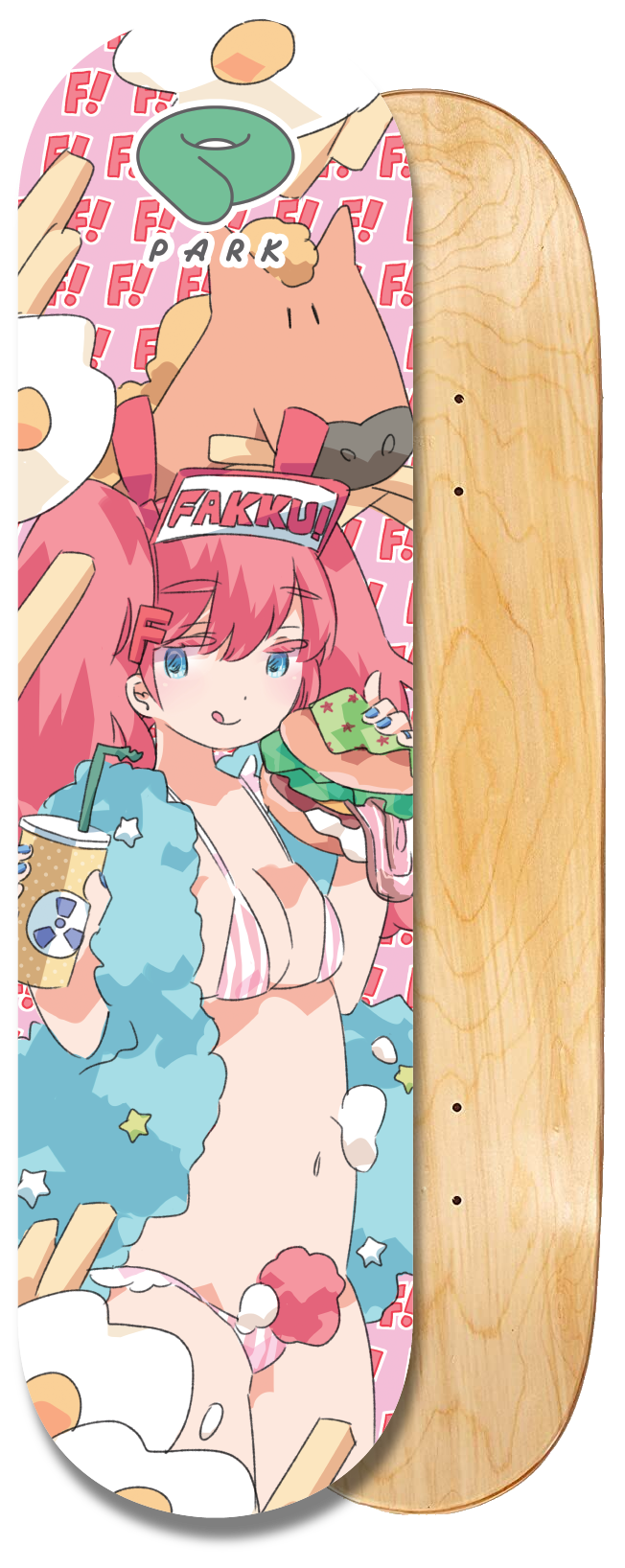 少し豊富な贈り物 FAKKU! skateboard deck NEKOPARA | www