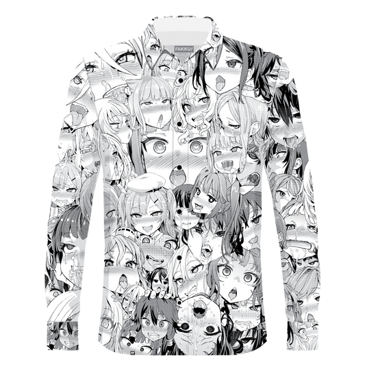 Ahegao Button Down